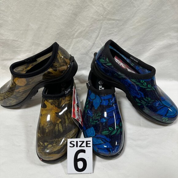 Two for One Price!! Sloggers Waterproof Rain Shoes - Spring Surprise Blue & Camo - Picture 3 of 4